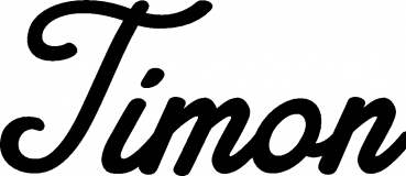 Timon - Schriftzug aus Eichenholz
