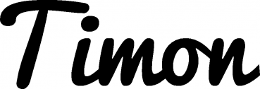 Timon - Schriftzug aus Eichenholz