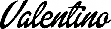 Valentino - Schriftzug aus Eichenholz