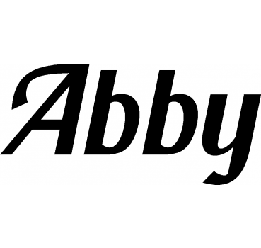 Abby - Schriftzug aus Birke-Sperrholz