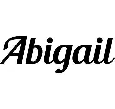 Abigail - Schriftzug aus Birke-Sperrholz