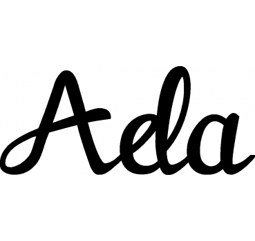 Ada - Schriftzug aus Birke-Sperrholz