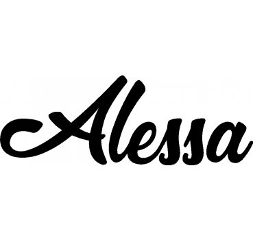 Alessa - Schriftzug aus Birke-Sperrholz