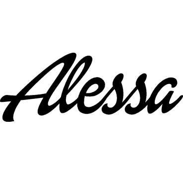 Alessa - Schriftzug aus Birke-Sperrholz