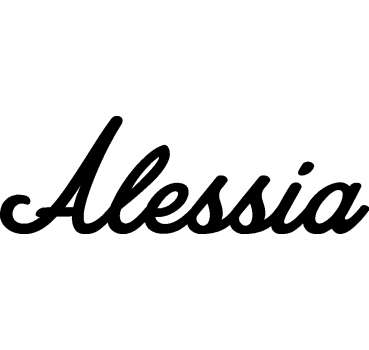 Alessia - Schriftzug aus Birke-Sperrholz