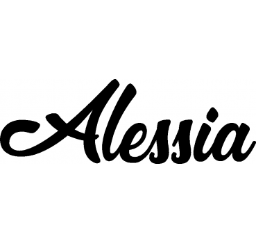 Alessia - Schriftzug aus Birke-Sperrholz