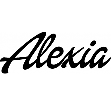 Alexia - Schriftzug aus Birke-Sperrholz