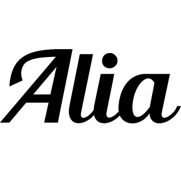 Alia - Schriftzug aus Birke-Sperrholz
