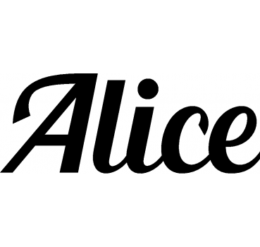 Alice - Schriftzug aus Birke-Sperrholz