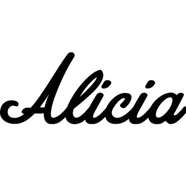 Alicia - Schriftzug aus Birke-Sperrholz