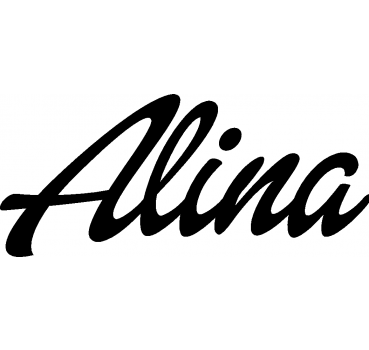Alina - Schriftzug aus Birke-Sperrholz