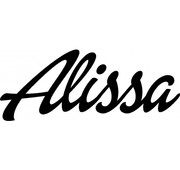 Alissa - Schriftzug aus Birke-Sperrholz