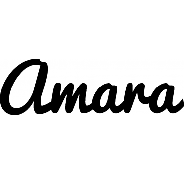 Amara - Schriftzug aus Birke-Sperrholz