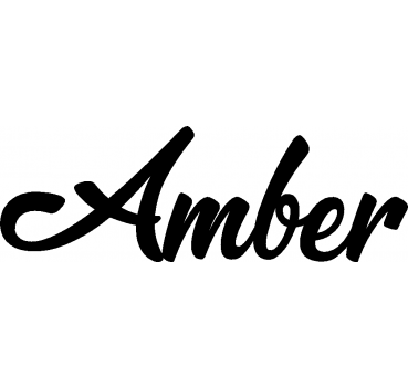 Amber - Schriftzug aus Birke-Sperrholz