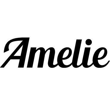 Amelie - Schriftzug aus Birke-Sperrholz