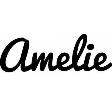 Amelie - Schriftzug aus Birke-Sperrholz