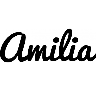 Amilia - Schriftzug aus Birke-Sperrholz
