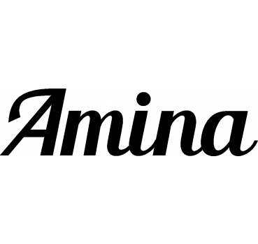 Amina - Schriftzug aus Birke-Sperrholz