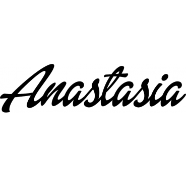 Anastasia - Schriftzug aus Birke-Sperrholz