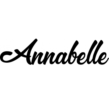 Annabelle - Schriftzug aus Birke-Sperrholz
