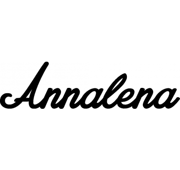 Annalena - Schriftzug aus Birke-Sperrholz