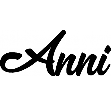 Anni - Schriftzug aus Birke-Sperrholz