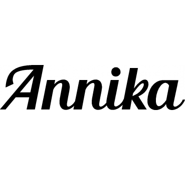Annika - Schriftzug aus Birke-Sperrholz