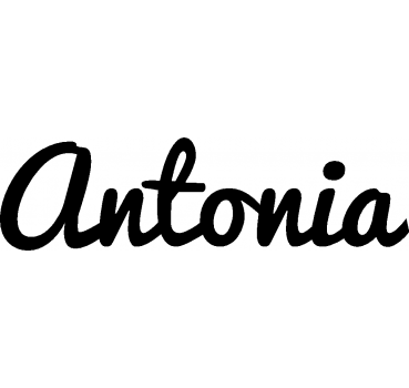 Antonia - Schriftzug aus Birke-Sperrholz