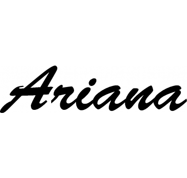 Ariana - Schriftzug aus Birke-Sperrholz