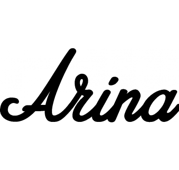 Arina - Schriftzug aus Birke-Sperrholz