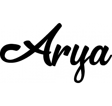 Arya - Schriftzug aus Birke-Sperrholz