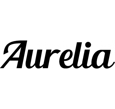 Aurelia - Schriftzug aus Birke-Sperrholz