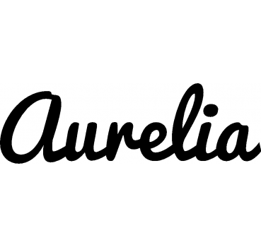Aurelia - Schriftzug aus Birke-Sperrholz