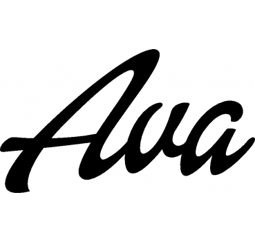 Ava - Schriftzug aus Birke-Sperrholz