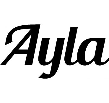 Ayla - Schriftzug aus Birke-Sperrholz