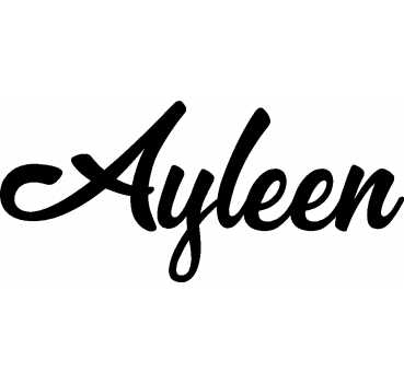 Ayleen - Schriftzug aus Birke-Sperrholz