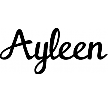 Ayleen - Schriftzug aus Birke-Sperrholz