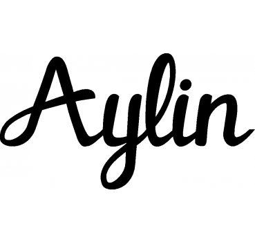 Aylin - Schriftzug aus Birke-Sperrholz