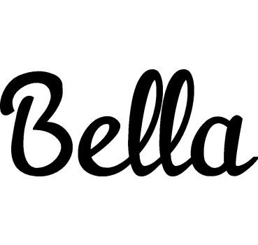 Bella - Schriftzug aus Birke-Sperrholz