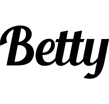 Betty - Schriftzug aus Birke-Sperrholz