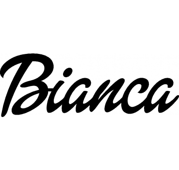 Bianca - Schriftzug aus Birke-Sperrholz