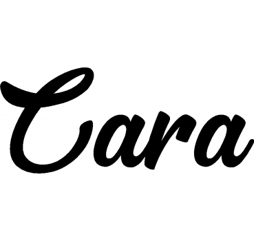 Cara - Schriftzug aus Birke-Sperrholz