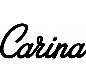 Carina - Schriftzug aus Birke-Sperrholz