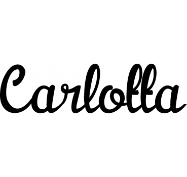 Carlotta - Schriftzug aus Birke-Sperrholz