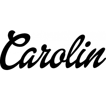 Carolin - Schriftzug aus Birke-Sperrholz