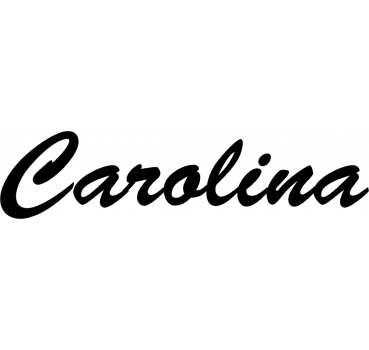 Carolina - Schriftzug aus Birke-Sperrholz