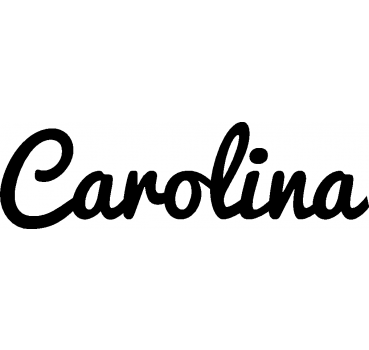 Carolina - Schriftzug aus Birke-Sperrholz