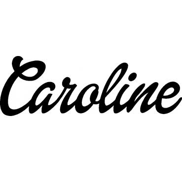 Caroline - Schriftzug aus Birke-Sperrholz
