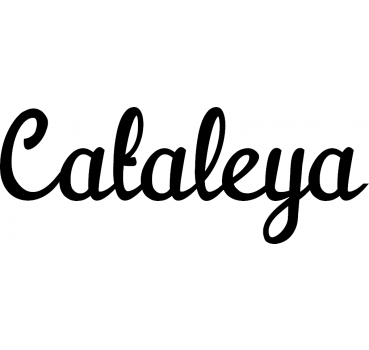 Cataleya - Schriftzug aus Birke-Sperrholz