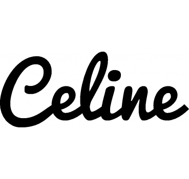 Celine - Schriftzug aus Birke-Sperrholz